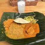 SRi LaNKa KiTCHEN - スリランカ バナナ リーフ ランチ、1,300円