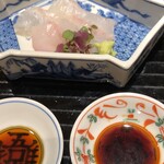 炭火割烹 庵 - 平目のお造り