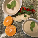 旬 あじさい - アニバーサリーバージョンのデザート