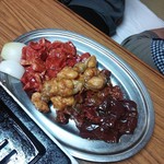 大門 - 上から（カルビ並・上ホルモン・ハラミ・キモ）