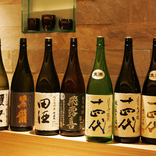 We are particular about local sake!