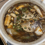 武蔵野うどん 澤村 - 限定の牡蠣の漬け汁