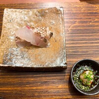 料理屋まえかわ - 鯛のお造り　おろしポン酢