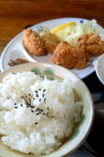 Yasuke - ご飯とカキフライ＆からあげ