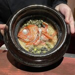 野口太郎 - 千葉の金目鯛と黒枝豆の新生姜ご飯