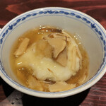 野口太郎 - 煮穴子と蓮根饅頭の蕪蒸し 松茸の餡