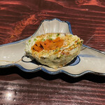 野口太郎 - 秋田の山の芋で北海道の雲丹を包んだ雲丹饅頭