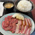 豊岡精肉焼肉店 - 料理写真:【Wカルビ定食1800円】（カルビ100gと豚カルビ100g）