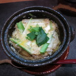 Washoku Onodera - 煮物　筍　うるい　上海蟹の玉子とじ