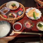 Nishimuraya Waraku - 昼膳　海老の湯葉巻き揚げ