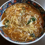 川龍 - 酸辣湯麺、食べかけですみません。いつも食べてから写真を撮るとこに気づきます。