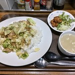 Ryuuhou - 豚肉の味噌炒め定食ハーフ