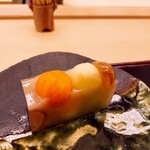 Koju - ⚫4種フルーツの白羊羹　秋のフルーツ（ピオーネ、シャインマスカット、柿、洋梨）
