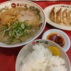 Tenkaippin - 餃子定食　1110円　こってり、にんにく入り