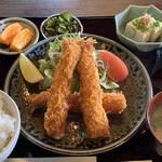 お食事処 たけよし - えびフライ定食
