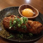 ミライザカ - 鶏つくね(黄身添え)