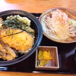 Echizen Soba Jinemon - 天丼とおろしそばのセット