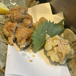 ぎをん 津崎 - 牡蠣フライとポテトサラダ