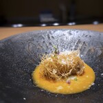 えのもと -  ◆カジキのカダイフ巻、桜海老のソースで