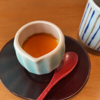 お料理 とみやま - デザートのプリン