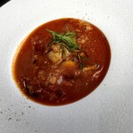 炭火イタリアン The Kumachi - 広島県産牡蠣のトマト煮  880円