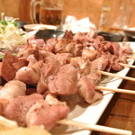 豚小家 - ハツ塩　若焼き　80円　&　ハラミ塩　若焼き　120円