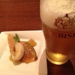 TRATTORIA ROMANO - グラスビールとおとうし