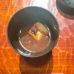 御料理 光安 - あんこに塩が効いていて甘すぎず◎