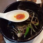 Menya Shingen - 黒醤油つけ麺（大盛）
