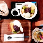 ヨディ - ほうじミルクティー、 季節のクリームあんみつ、、秋の贅沢パフェ、ティムマッマッ