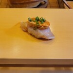 鮨駒 - ◆あんこうの漬け肝のせ