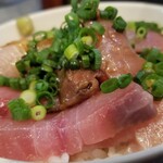 塩そば専門店 桑ばら - 天然ブリ丼とブリ出汁かけそばの定食