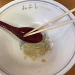 ラーメンの店みよし - 中華そば大盛800円