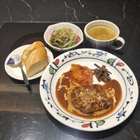 ふぐ清 はなれ - ハンバーグランチ1000円