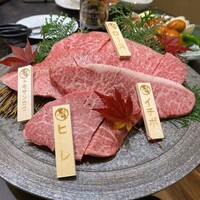 飛騨牛一頭家 馬喰一代 長良本家 - 極上飛騨牛「最とび」盛り(ロース、イチボ、トモサンカク、ヒレ)
