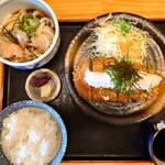 金刀比羅 うどん - おろしとんかつ定食（ミニうどん冷）