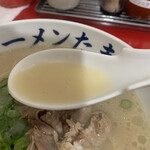 元祖ラーメン長浜 たま屋 - あっさりとんこつスープリフト\(//∇//)\