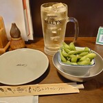 生つくね　元屋 - ハイボール473円 お通し418円