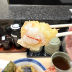 丼丼亭 - 大海老は衣サクッと身はプリッとして美味しい❣️