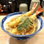 丼丼亭 - 上天丼（大海老2尾と野菜3品）