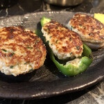 やきとり雷鳥 - 肉詰め三種盛り