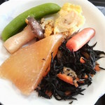 あほだら亭 - 小皿のおかず。