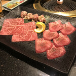 利花苑 大名本店 - 二人前、量は少ないですが、美味しいのでじっくり味わえました。