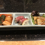 利花苑 大名本店 - お通しです。すでに美味しい(笑)