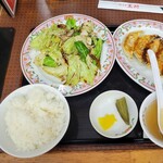 Gyouza No Oushou - 中華定食で、回鍋肉にしたよ(*^^*)