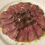 ワインカフェ ルセット - オリーブオイル、胡椒が効いて、ワインが美味しくなる❣️