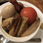 ワインカフェ ルセット - 洋風おでん。トマトがいいね！