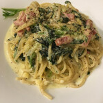ワインカフェ ルセット - カルボナーラ。とても濃厚！