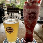 GATHER@EATINGHOUSE - ビールと、ストロベリー&ミルクシェイク