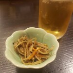 さらしな総本店 - お通しと生小